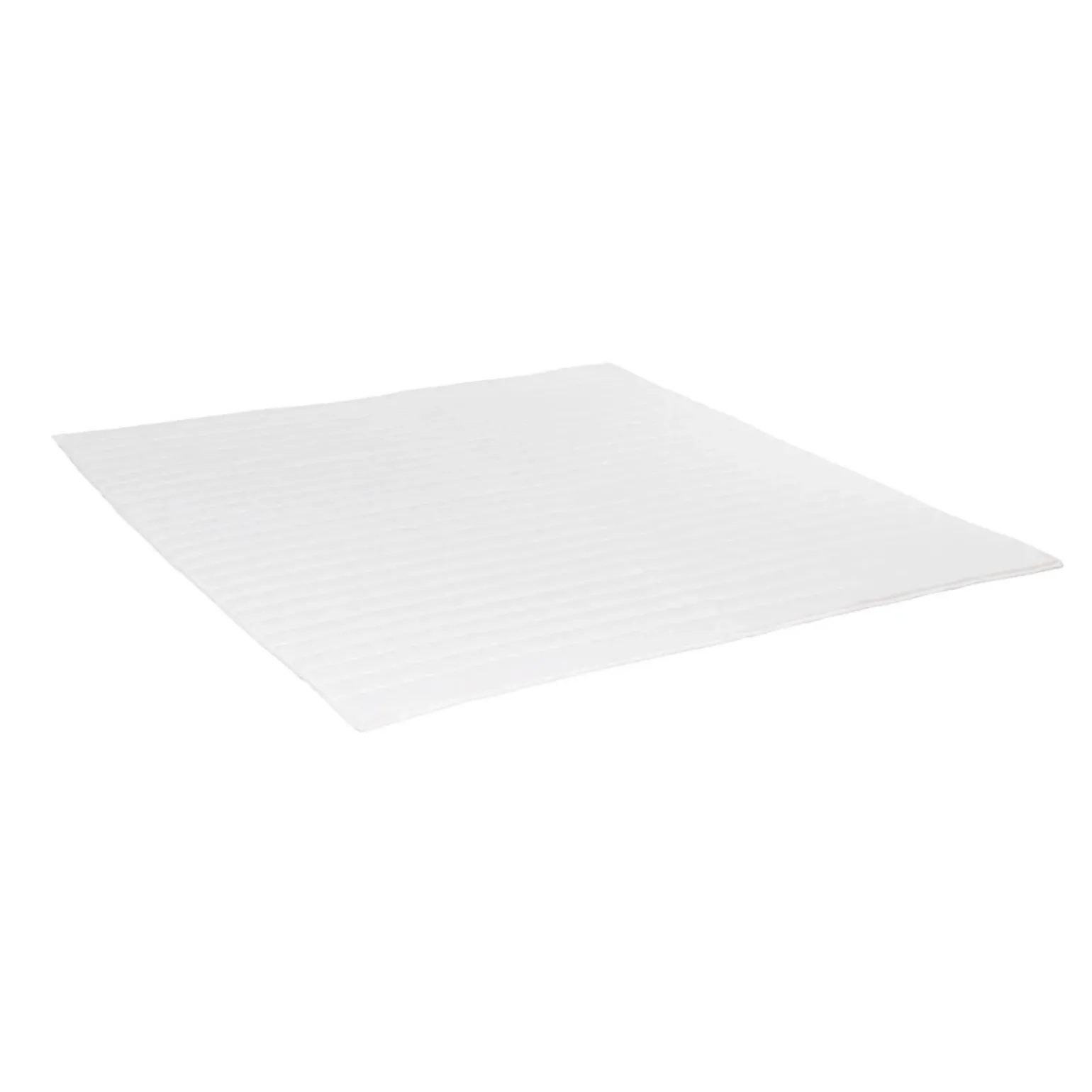 Topper alla francese 140x200cm trapuntato imbottito con elastici bianco Corsica