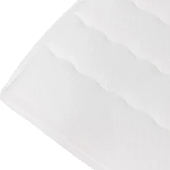 Topper matrimoniale oversize 180x200cm trapuntato imbottito con elastici bianco Corsica