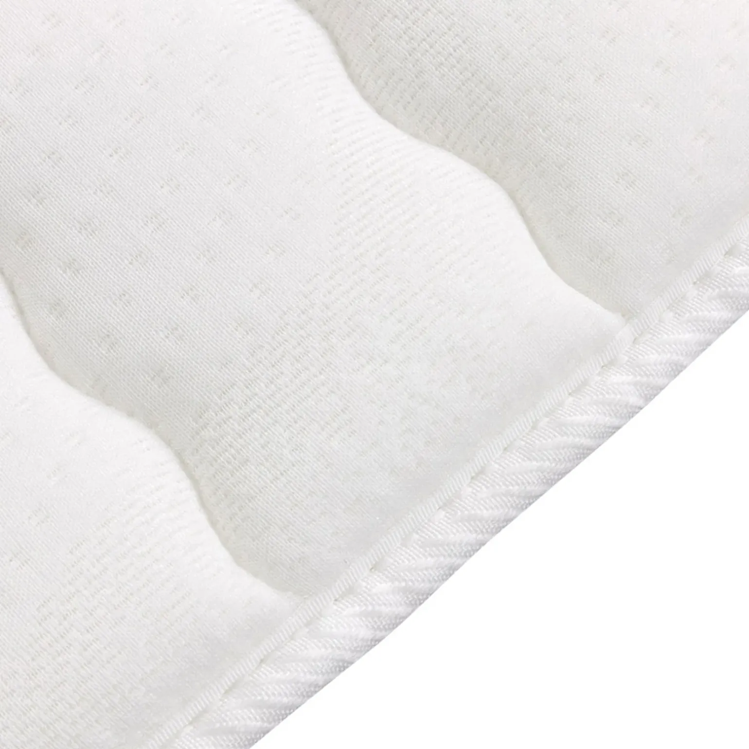 Topper matrimoniale 160x200cm trapuntato imbottito con elastici bianco Corsica