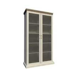 Vetrina alta 87x187h cm 2 ante 5 ripiani pino frassinato rovere Blend