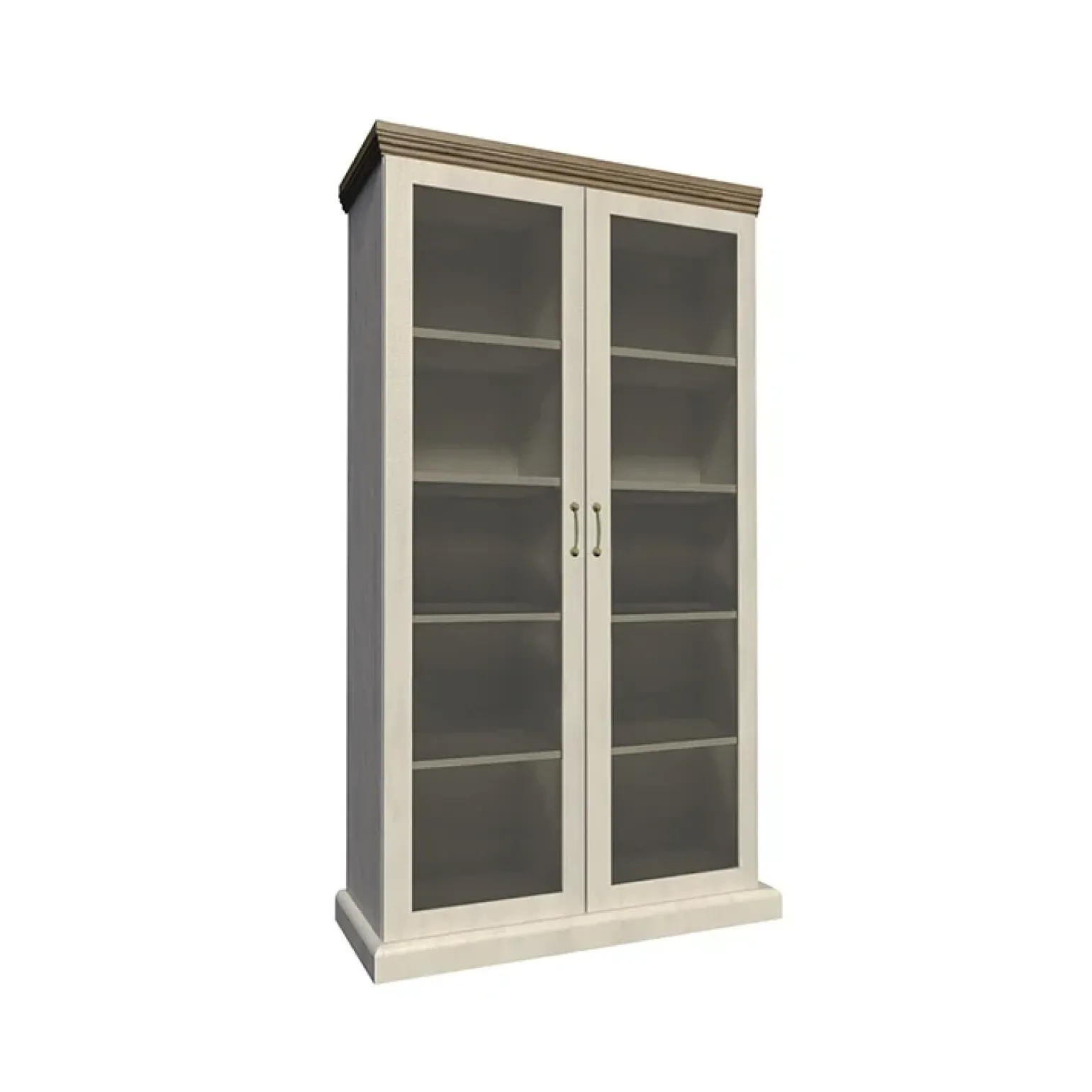 Vetrina alta 87x187h cm 2 ante 5 ripiani pino frassinato rovere Blend