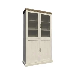 Vetrina alta 87x187h cm 4 ante pino frassinato rovere Blend