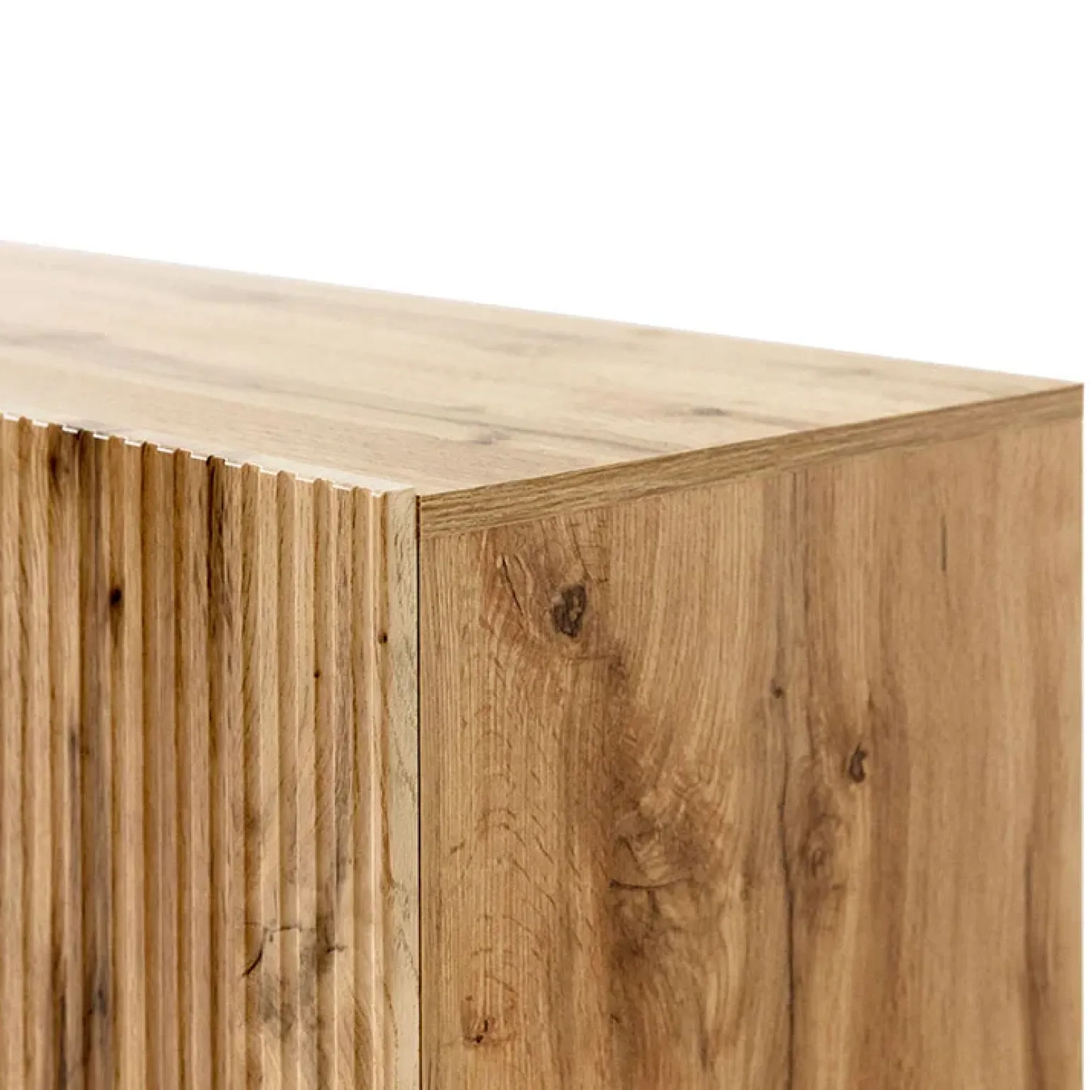 Vetrinetta 60x183h cm 1 anta moderna cannettato quercia Essence