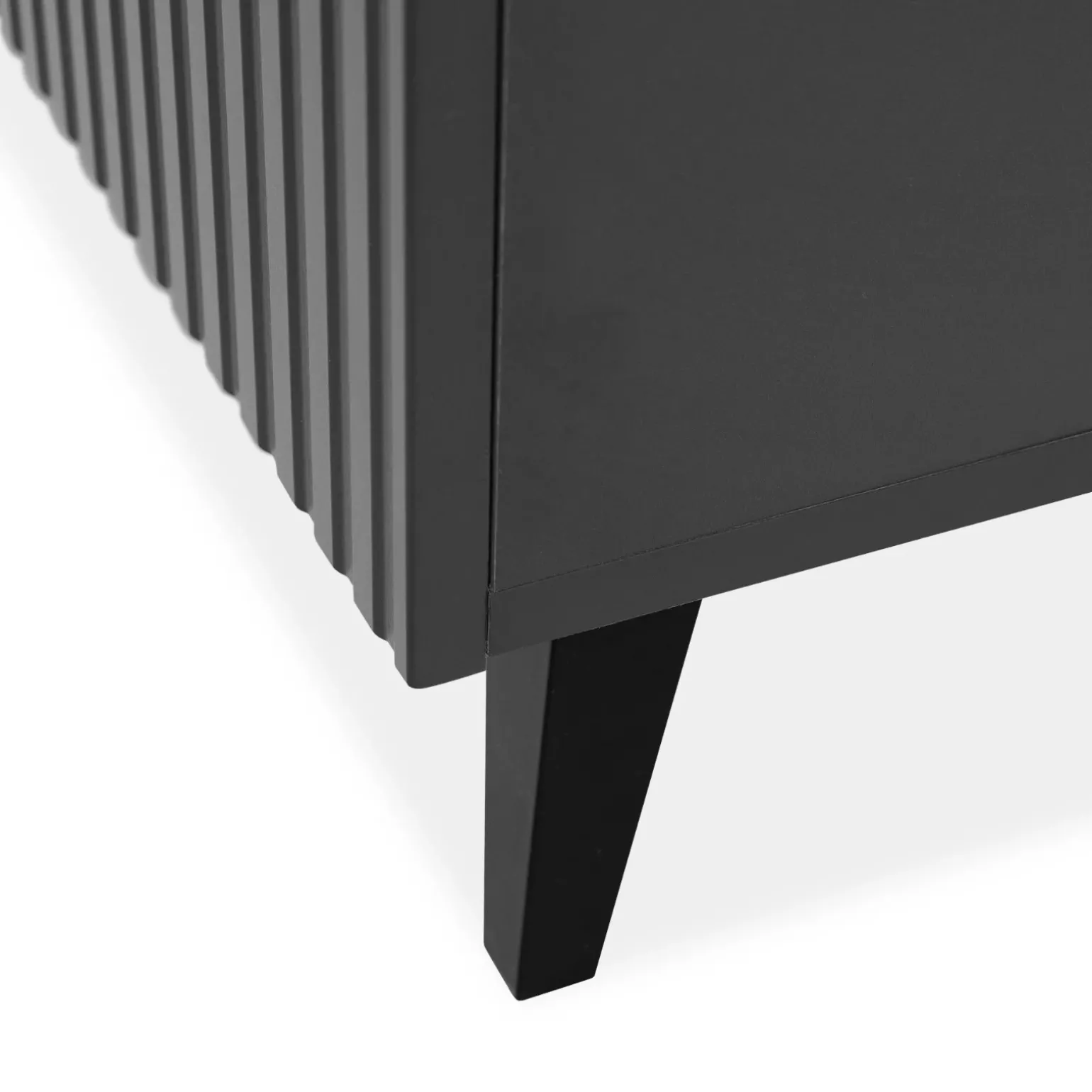 Vetrinetta 60x183h cm 1 anta moderna cannettato antracite Essence
